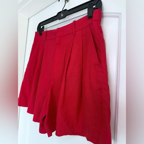 GAP 365 High Rise Linen-blend Short Dopamine Dressing Tailored Preppy Size Small - Picture 3 of 10